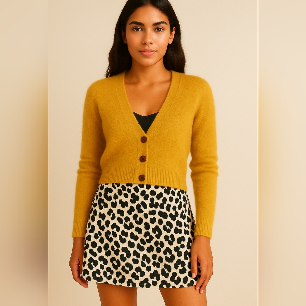 Rachel Zoe Golden Cardigan Sweater - Picture 2 of 6